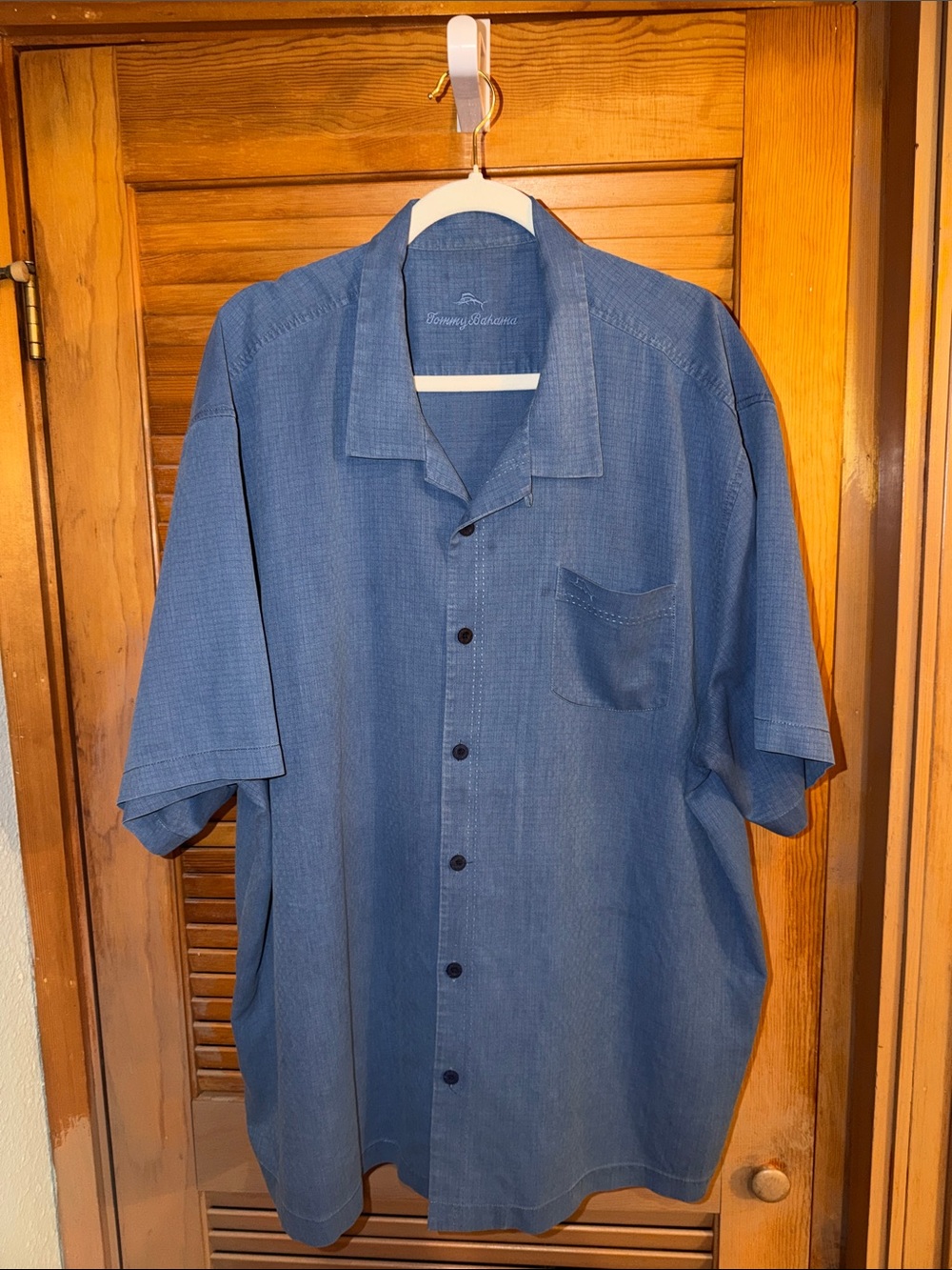Tommy Bahama Island Zone Classic Men's Short-Sleeve Button-Up Shirt - Slate Blue